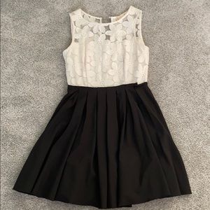 white and black skater dress from Altard State